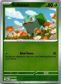 Pokemon TCG Bulbasaur Reverse Holo 001/132 Mega Evolutions - Image 1