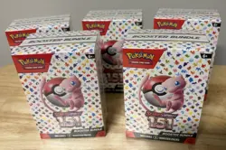 Lot of (5) Pokemon TCG Scarlet & Violet 151 MEW EN Booster Bundles SEALED - Image 1