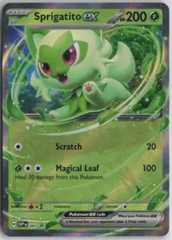 Sprigatito ex 087 Holo Promo Scarlet & Violet Promo Pokemon Holo Near Mint - Image 1
