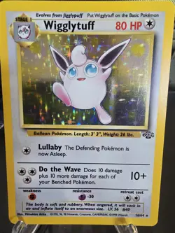 Wizards Pokemon Wigglytuff Jungle Holo Rare 16/64 1999 80 HP English Arita - Image 1