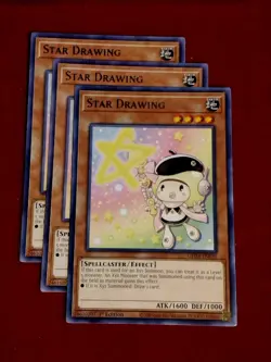 Yu-Gi-Oh! (x3) Star Drawing - GEIM-EN039 - Rare - 1st Edition - Unplayed Mint+ - Image 1