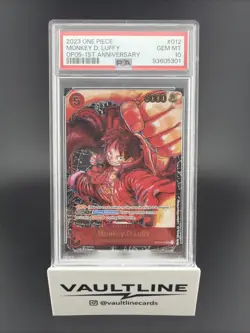 2023 One Piece OP05 Monkey D. Luffy 1st Anniversary ST01-012 PSA 10 - Image 1