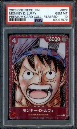 Monkey D. Luffy - P-022 - PSA 10 - Film Red Collection - Promo - One Piece - 875 - Image 1