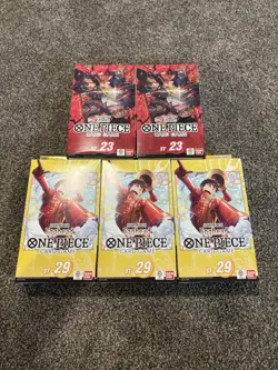 One Piece Card Game Lot 2 ST 23 Red Shanks Starter Deck 3 ST 29 Egghead Deck - Image 1