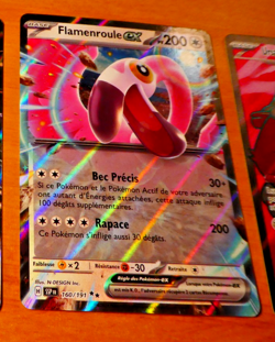 POKEMON CARD HOLO CARTE Flamenroule EX 160/191 SSP Etincelles FR MINT 2024 - Image 1