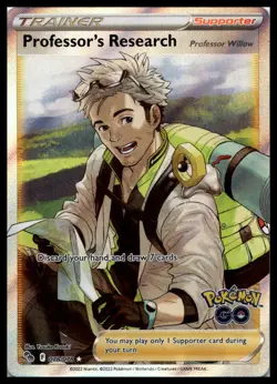 Professor's Research (Full Art) 078/078 Pokemon GO Stamped Pokemon Card | NM - Image 1