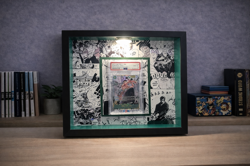 roronoa zoro op06 manga alt art psa bgs raw one piece card game espositore frame - Image 1