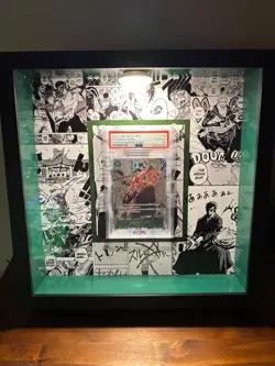 roronoa zoro op06 manga alt art psa bgs raw one piece card game espositore frame - Image 4