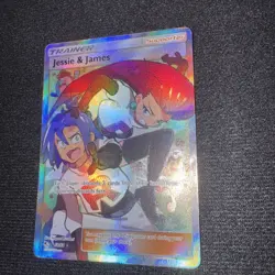Jessie and James 68/68 Ultra Rare Full Art Hidden Fates Pokemon Card MINT - Image 2