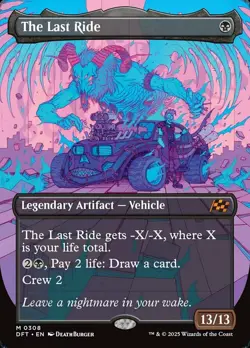 1 x The Last Ride - Foil - Borderless - Aetherdrift - NM-Mint - MTG - Image 1