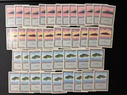Magic The Gathering 200 Basic Land Lot - Revised Edition + Bonus Fourth Edition - Image 4