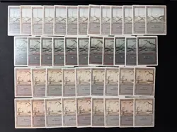Magic The Gathering 200 Basic Land Lot - Revised Edition + Bonus Fourth Edition - Image 5