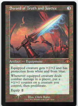 Sword of Truth and Justice (Retro Frame) *Foil* MH1 32 NM - Image 1
