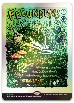 Fecundity (Rainbow Foil) #1714 (NM) Secret Lair Drop SLD Magic MTG - Image 1