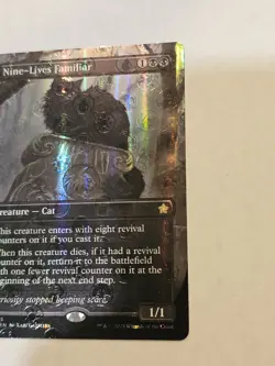 Nine-Lives Familiar (Borderless) (Mana Foil) Foundations Foil - Image 3