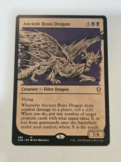 Ancient Brass Dragon (Showcase) Commander Legends: Battle for Baldur's Gate... - Image 1