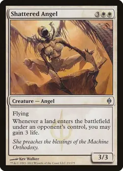 Shattered Angel 23 Uncommon New Phyrexia Magic: The Gathering Near Mint - Image 1