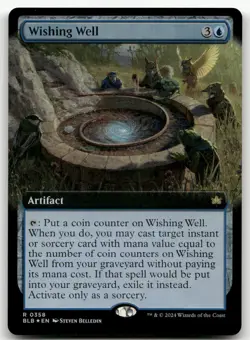 Wishing Well (Extended Art) #358 (Foil) (NM) Bloomburrow BLB Magic MTG - Image 1