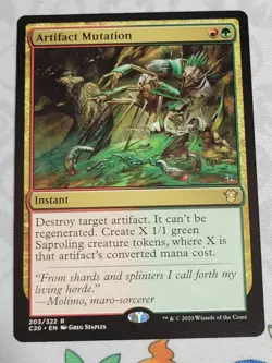 C2785 MAGIC MTG COMMANDER 2020 ARTIFACT MUTATION #203 LP RARE - Image 1
