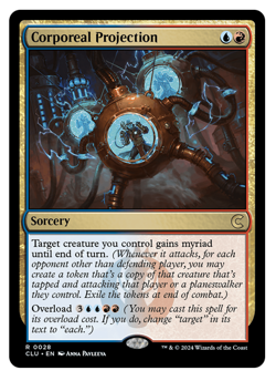 MTG - Corporeal Projection - Rare Sorcery - Ravnica: Cluedo Edition (CLU) - M/NM - Image 1