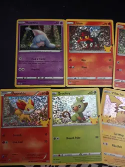 Nintendo Pokemon TCG McDonald's 2021 Holo 10-Card Lot Pikachu Hatenna Litten - Image 2