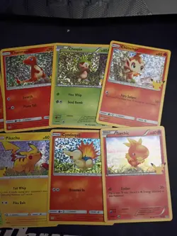 Nintendo Pokemon TCG McDonald's 2021 Holo 10-Card Lot Pikachu Hatenna Litten - Image 3