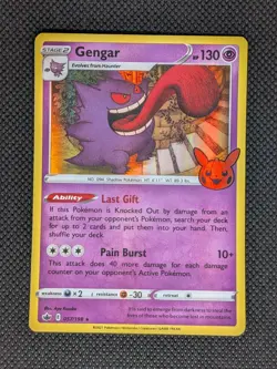 Gengar 057/198 Holo Promo Trick or Trade BOOster Pokemon Near Mint - Image 1