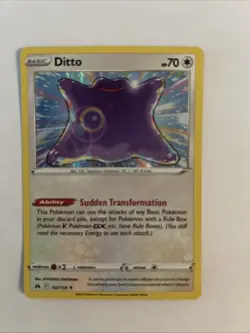 Ditto 107/159 Holo Rare Crown Zenith Pokemon TCG Near Mint - Image 1