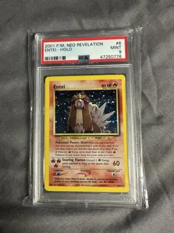 2001 Pokemon Neo Revelation #6 Entei Holo PSA 9 MINT - Image 1