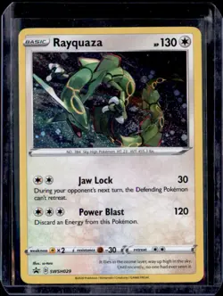Rayquaza SWSH029 Holo Promo Sword & Shield Promo Pokemon Near Mint - Image 1