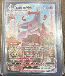 Pokemon Espeon VMAX Alt Art Secret Rare 270/264 Fusion Strike Holo EN 2021 - Image 1