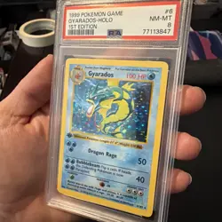 Pokemon Gyarados Base Set Shadowless 1st Edition Holo Rare #6 PSA 8 - Image 3
