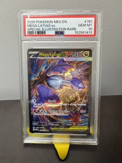 2025 POKEMON MEGA EVOLUTION SPECIAL ILLUSTRATION RARE MEGA LATIAS EX PSA 10 - Image 1