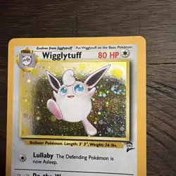 Wigglytuff 19/130 Base Set 2 Holo Rare Pokemon *NICE SWIRL* - Image 1