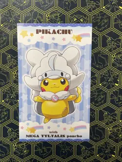 Mega Altaria Pikachu in a Poncho Japanese VintageCard Rare Pokemon TCG - Image 1