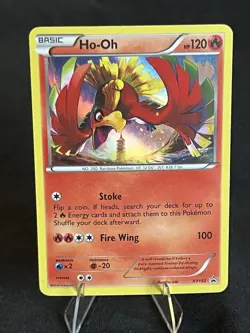 Pokemon TCG Ho-Oh XY153 XY Promos Holo Black Star Promo Card Eng MP - Image 1