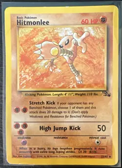 Pokemon Fossil Rare 3-Card Lot Gengar 20/62 Hitmonlee 22/62 Hypno 23/62 - Image 5