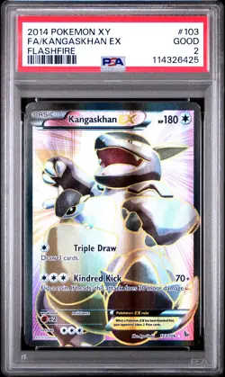 2014 POKEMON FLASHFIRE KANGASKHAN EX #103 FULL ART PSA 2 GD #114326425 - Image 1