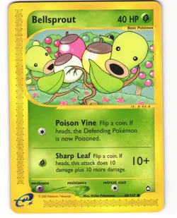 Bellsprout Common Pokemon TCG Aquapolis 68/147 LP - Image 1