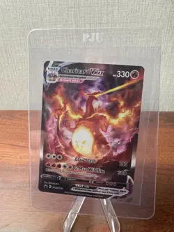 POKEMON TCG SWORD & SHIELD BLACK STAR PROMO CHARIZARD VMAX HOLO SWSH261 NM+ - Image 1
