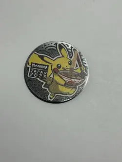 Pikachu Pin & Coin 2023 Pokemon World Championship Yokohama Japan - Image 2
