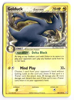 Pokemon Holon Phantoms Golduck 43/110 Uncommon - Image 1