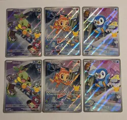 Pokemon TCG First Partner Illustration Set Series 1 Promo 40 41 42 Sinnoh X2 Set - Image 1