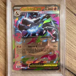 2025 POKEMON PFL EN-PHANTASMAL FLAMES #013 MEGA CHARIZARD X EX PSA 10 - Image 2