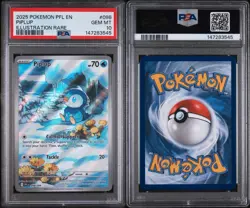 Pokemon TCG Piplup 098/094 Me02 Phantasmal Flames Illustration Rare Holo PSA 10 - Image 2