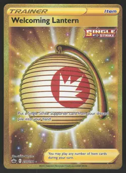 Welcoming Lantern 230/198 Secret Rare Pokemon TCG Chilling Reign NM - Image 1