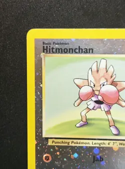 Hitmonchan 2/9 Reverse Holo Swirl 2002 Best of Game WOTC Promo Pokemon LP - Image 4