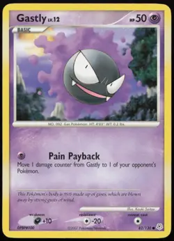 Gastly 82/130 MP Diamond & Pearl Common Pokemon - Image 1