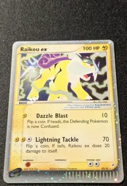 Pokemon EX TEAM MAGMA vs TEAM AQUA - #92/95 Raikou ex - Holo - ENG - Near Mint- - Image 4