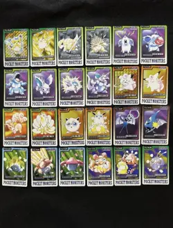 Pokemon Carddass 1997 complete set 151/151 Bandai Japanese Vintage Rare Bulk - Image 3